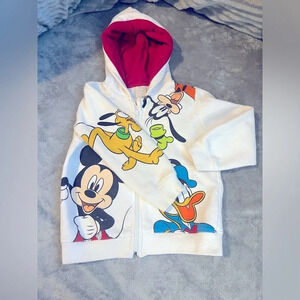 *Host Pick* Disney Mickey Mouse Hoodie Sweatshirt Goofy Donald Toddler Size 3T